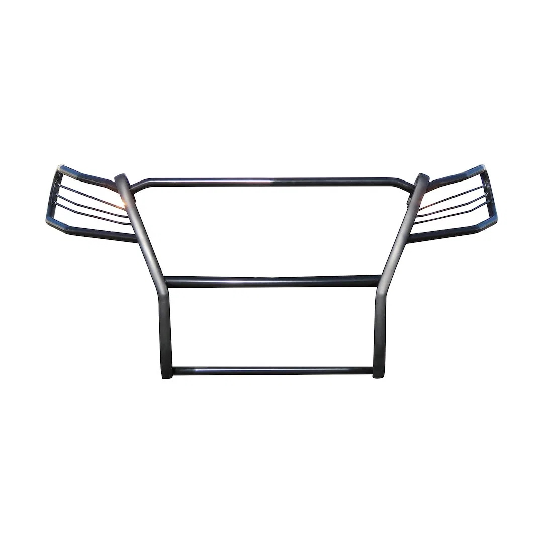 17D502MA – BLACK HORSE Grille Guard, 3-Piece Modular Powder Coated Black Cold Rolled Steel 1-1/2 Inch Diameter Withou...